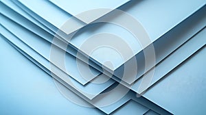 Abstract Blue Paper Stack Texture Background Image