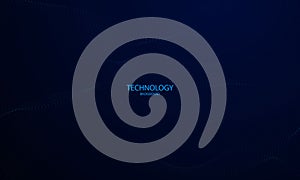 Abstract blue pattern and background poster with dynamic triangle. technology Particle Mist network Cyber security