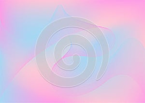 Abstract blue and pink wave lines background. Colorful wavy smooth stripe pattern.