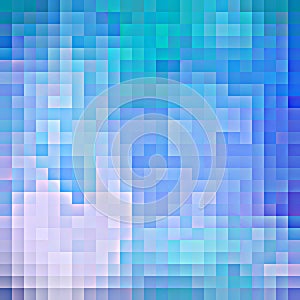 Abstract blue pixel background