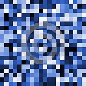 Abstract blue pixel background