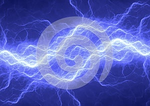 Abstract blue plasma