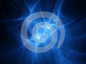 Abstract blue plasma waves