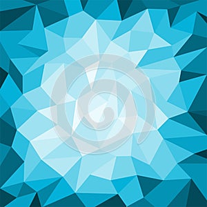 Abstract blue polygon background vector illustration