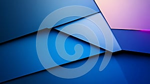 Abstract Blue Polygon Composition