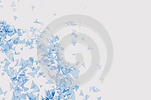 Abstract blue polygonal backdrop