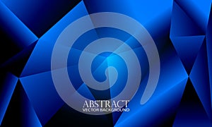 Abstract blue polygonal background for your design