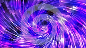 Abstract Blue and Purple Asymmetric Random Twirl Striped Lines Background Vector Illustration
