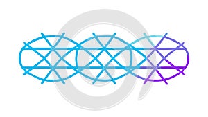 Abstract Blue and Purple Geometric Mesh Vector Pattern, vector design Generative AI