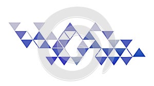 Abstract Blue and Purple Triangle Pattern Vector Generative AI