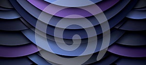 Abstract blue and purple waves on dark background creating modern design concept