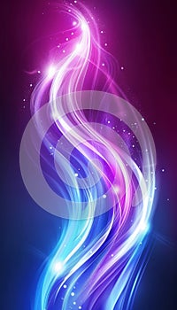 Abstract blue and purple waves on dark background for modern design projects and artistic creations
