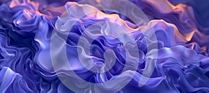 Abstract blue and purple waves on dark background for modern design projects and artwork