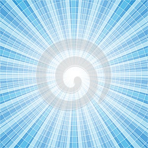 Abstract blue radial background