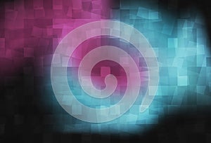 Abstract blue and red gradient square pattern background. Vector