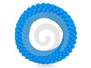 Abstract blue ring