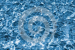 Abstract blue ripple water reflect background