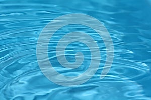Abstract Blue Rippling Water Background