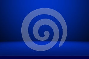 Abstract blue room background