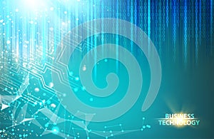 Abstract blue science design.