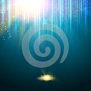 Abstract blue science design.