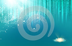 Abstract blue science design.