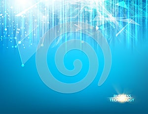 Abstract blue science design.