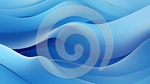 Abstract Blue Sea Wave Background AI Generated