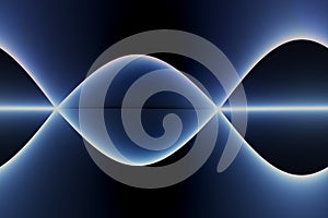 Abstract blue sinewaves