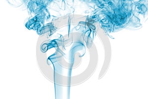 Abstract blue smoke