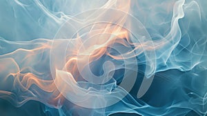 Abstract Blue Smoke Patterns on a Soft Backdrop photo