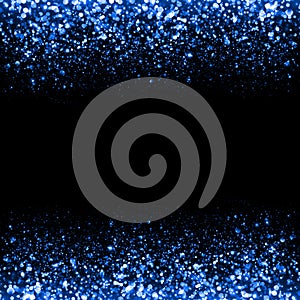 Abstract blue sparkle glitter background. photo