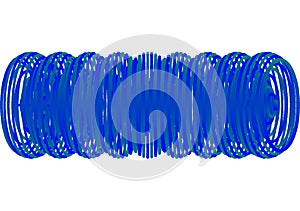 Abstract blue spiral