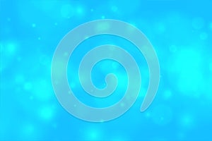 Abstract blue sprakling lights bokeh background design