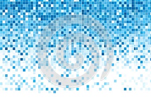 Abstract blue square background. pattern texture with copy space. Generative AI