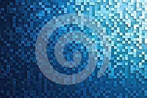 Abstract blue square background. pattern texture with copy space. Generative AI