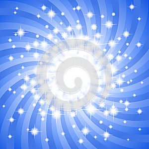 Abstract blue star background