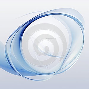 an abstract blue swirl background with a circle in the middle