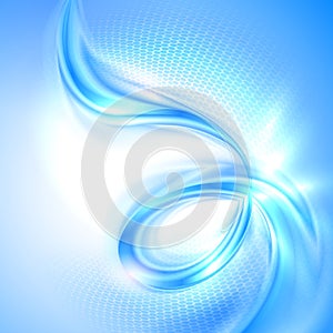 Abstract blue swirl background