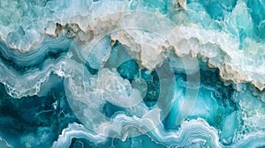 Abstract Blue and Teal Crystal Texture