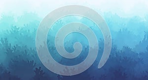 Abstract Blue and Teal Watercolor Texture Background