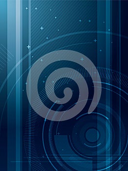 Abstract blue technical background