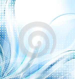 Abstract blue techno background