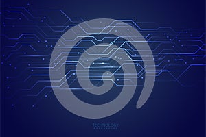 Abstract blue technological background design