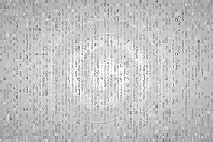 Abstract blue technology background Element binary computer code .