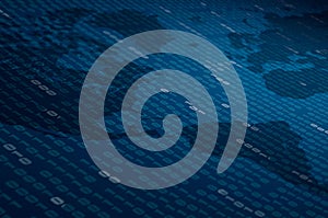 Abstract Blue Technology Background