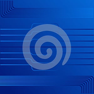 Abstract Blue Technology Lines with Rounded Corners Background