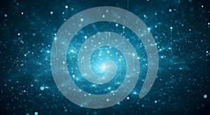 Abstract Blue Technology Network Background