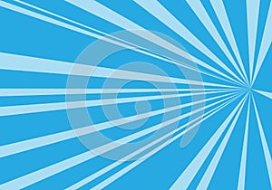 Abstract blue tone speed zoom direction for comic background vector