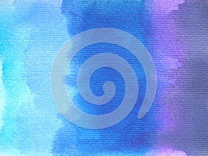 Abstract blue tone watercolor painting background